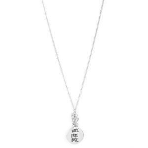 Wife Mom Boss Silver Necklace